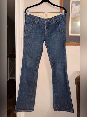 Ruehl No.925 Women's Dark Blue Flare Jeans - 6